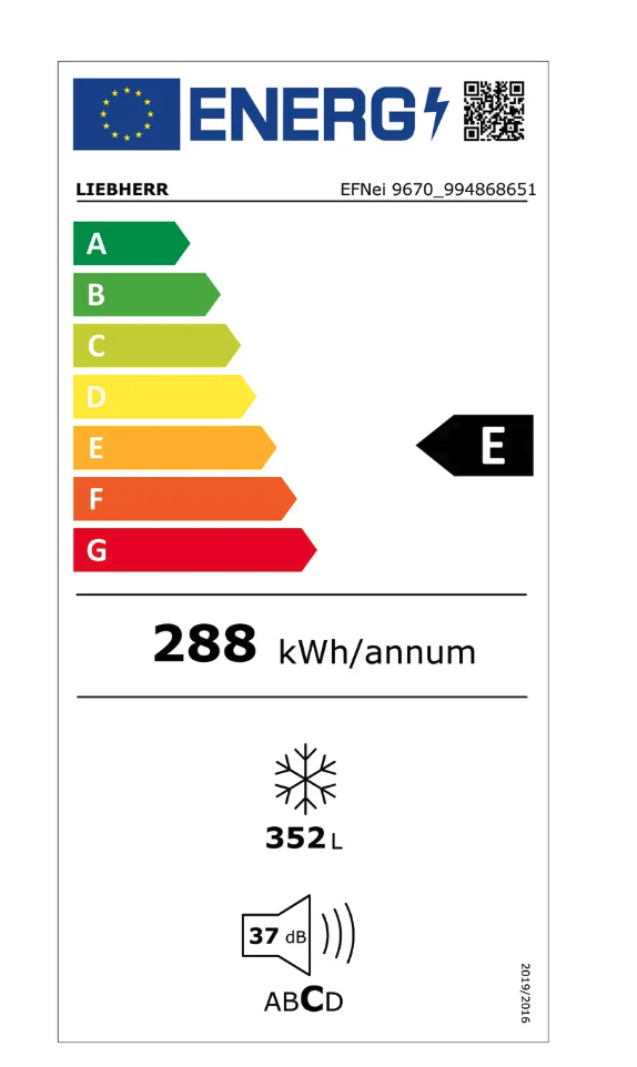 LIEBHERR MONOLITH EFNEI967020 inbouw vriezer - 213cm LIEBHERR MONOLITH EFNEI967020 inbouw vriezer - 213cm