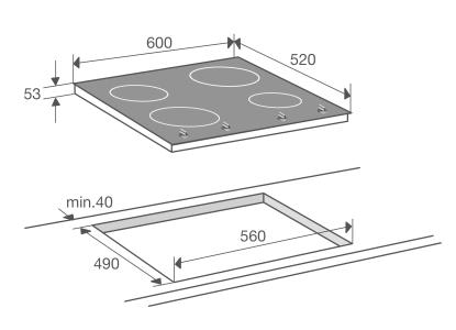 ATAG HI06471B inductiekookplaat - 60cm ATAG HI06471B inductiekookplaat - 60cm