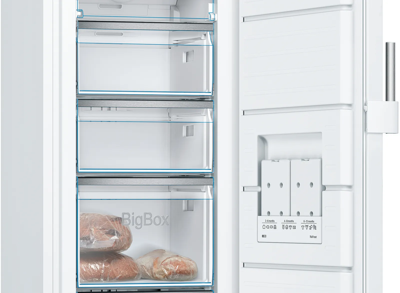 BOSCH GSN29EWEV SERIE 4 vrijstaande vriezer - 161cm BOSCH GSN29EWEV SERIE 4 vrijstaande vriezer - 161cm