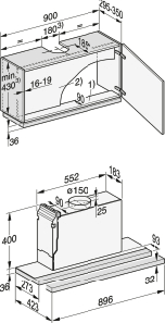 MIELE DAS2920EDST telescopische dampkap - 90cm MIELE DAS2920EDST telescopische dampkap - 90cm