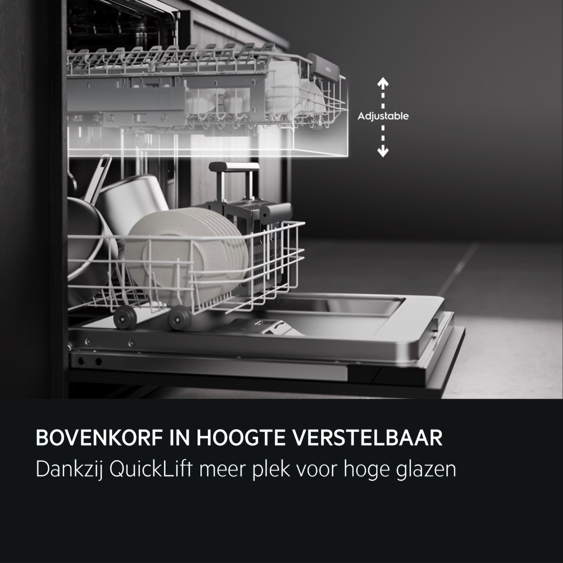 AEG FEE74616PM 7000 vaatwasser met bedieningspaneel