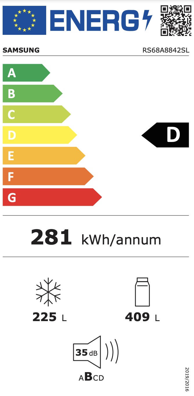 SAMSUNG RS68CG885DSLEF side-by-side - 178cm SAMSUNG RS68CG885DSLEF side-by-side - 178cm