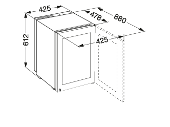 LIEBHERR ZKES45320 sigarenbewaarkast LIEBHERR ZKES45320 sigarenbewaarkast