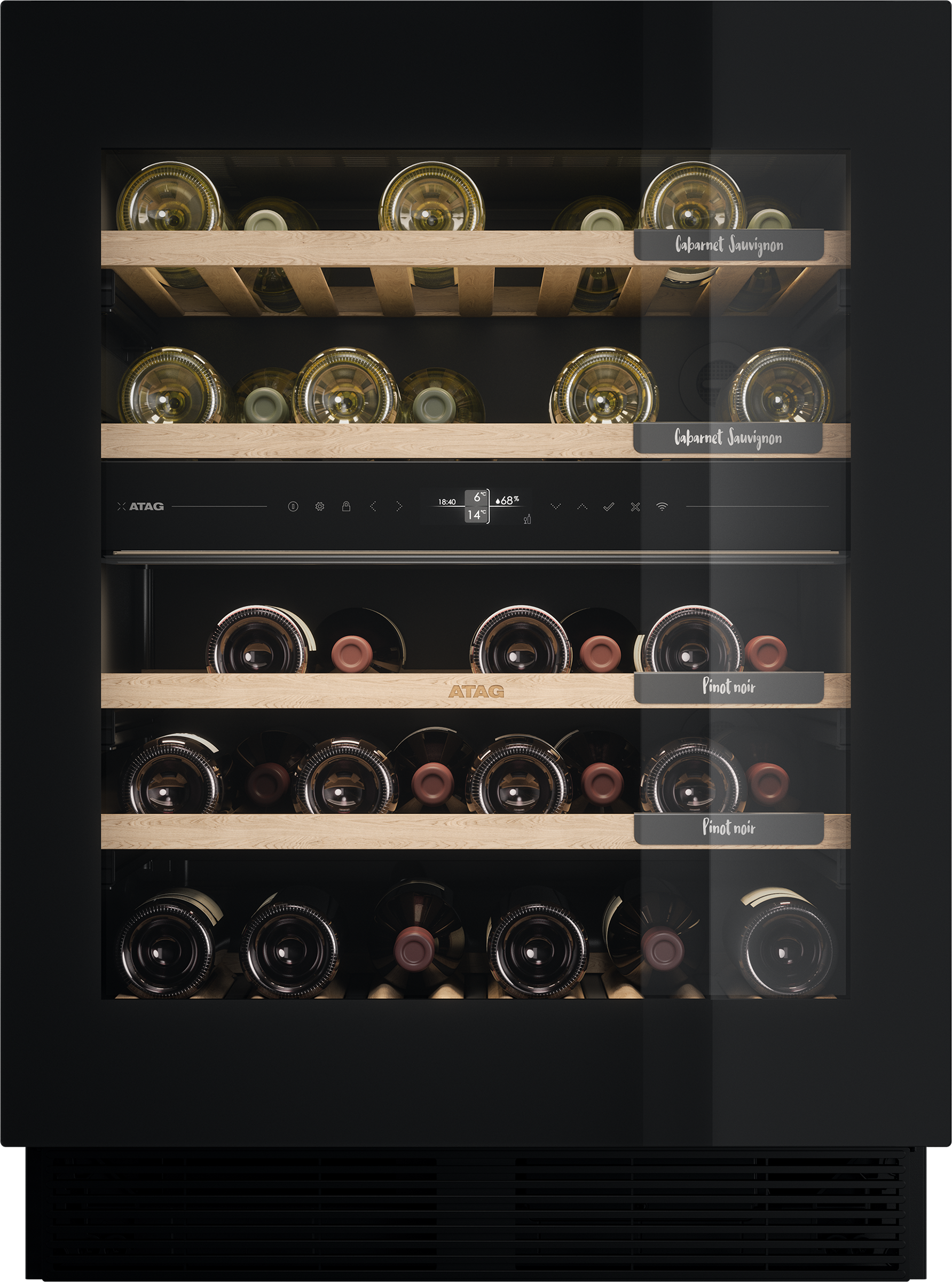 ATAG KU8571K2C onderbouw wijnkoelkast ATAG KU8571K2C onderbouw wijnkoelkast