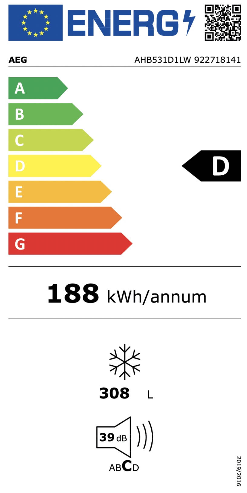 AEG AHB531D1LW 6000 diepvrieskoffer AEG AHB531D1LW 6000 diepvrieskoffer