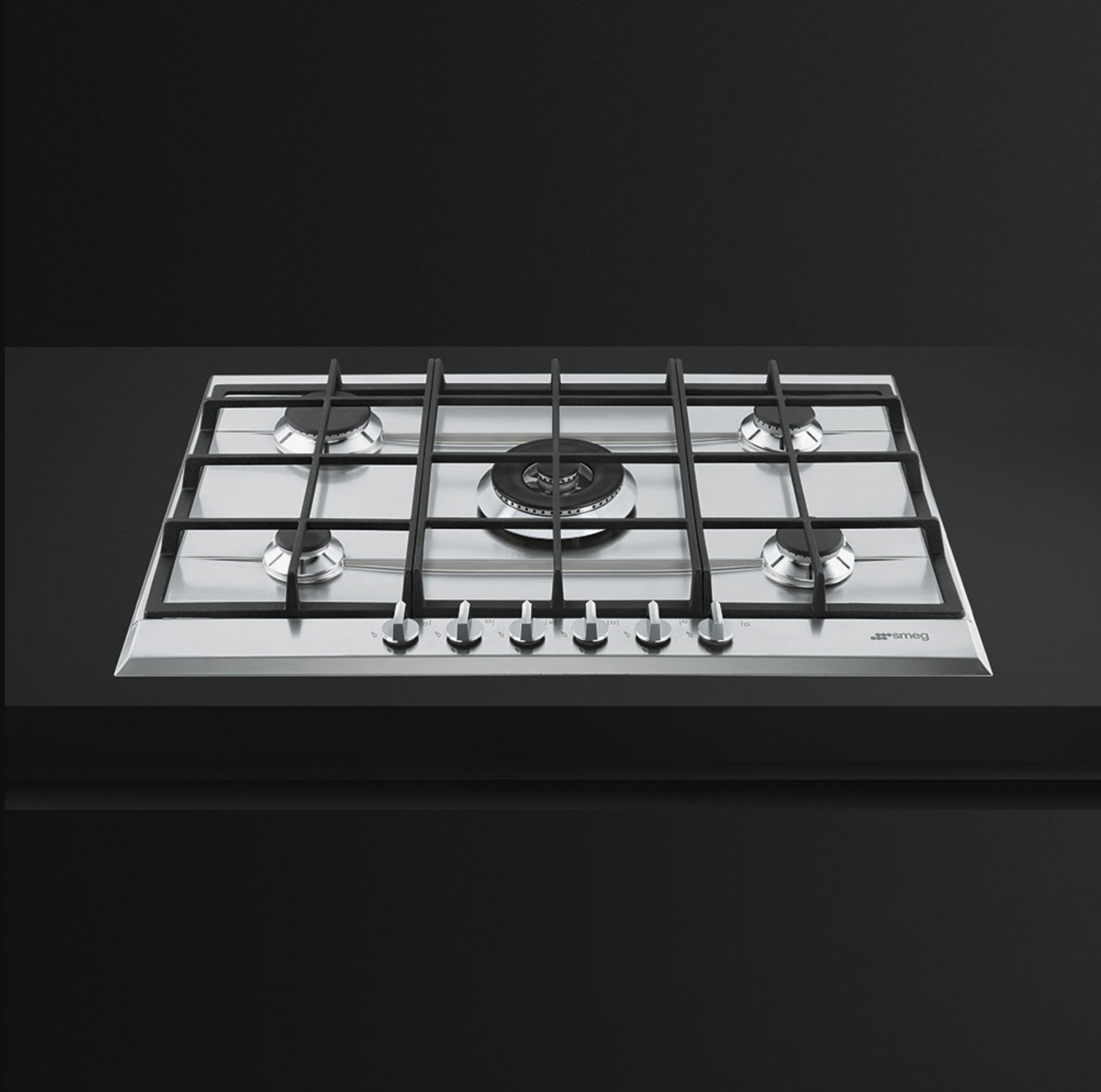 SMEG P272XGH gaskookplaat - 72cm