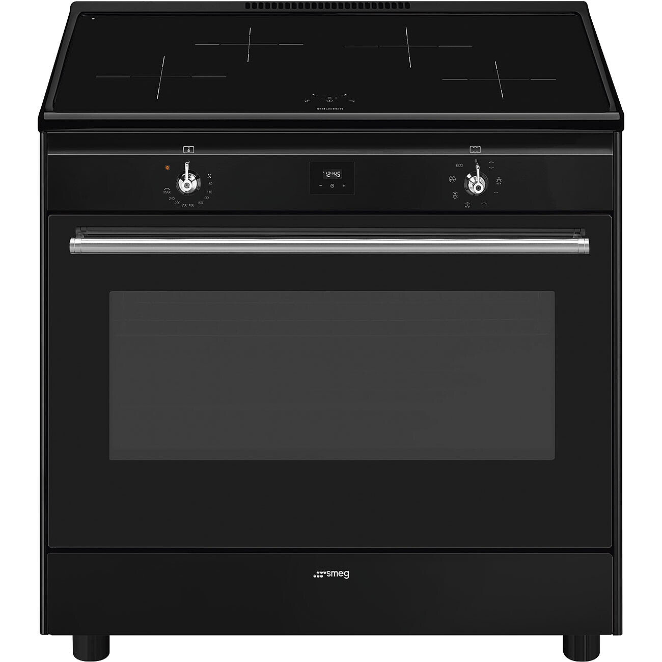 SMEG VRIJSTAAND ERT CX91IMBL fornuis met inductie kookplaat 