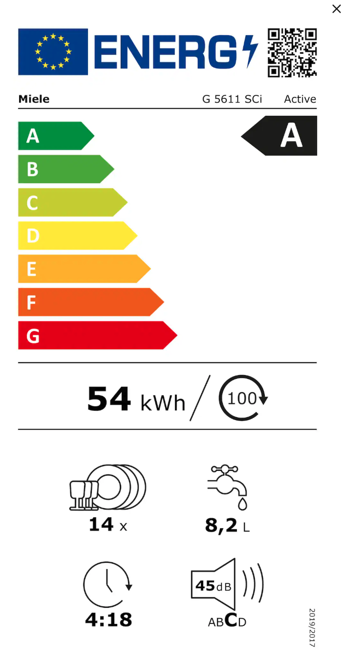 MIELE G5611SCIACTIVECS vaatwasser met bedieningspaneel MIELE G5611SCIACTIVECS vaatwasser met bedieningspaneel