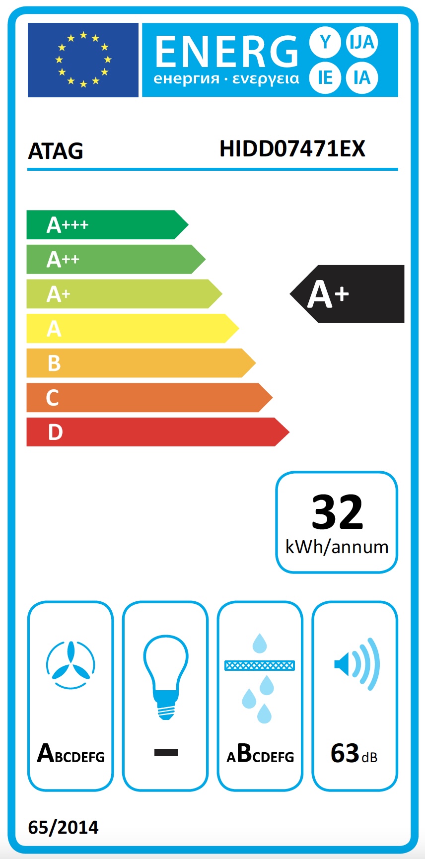 ATAG HIDD07471EX kookplaat met afzuiging - 70cm ATAG HIDD07471EX kookplaat met afzuiging - 70cm
