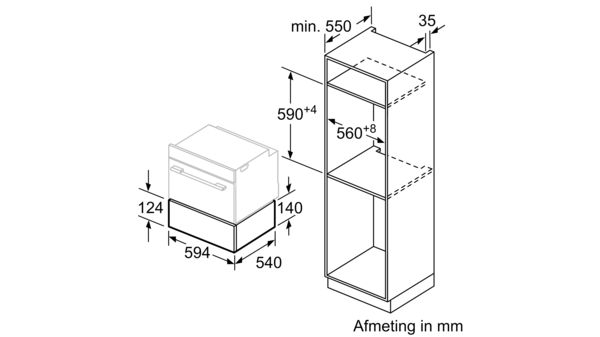SIEMENS BI510CNR0 IQ500 warmhoudlade - 14cm SIEMENS BI510CNR0 IQ500 warmhoudlade - 14cm
