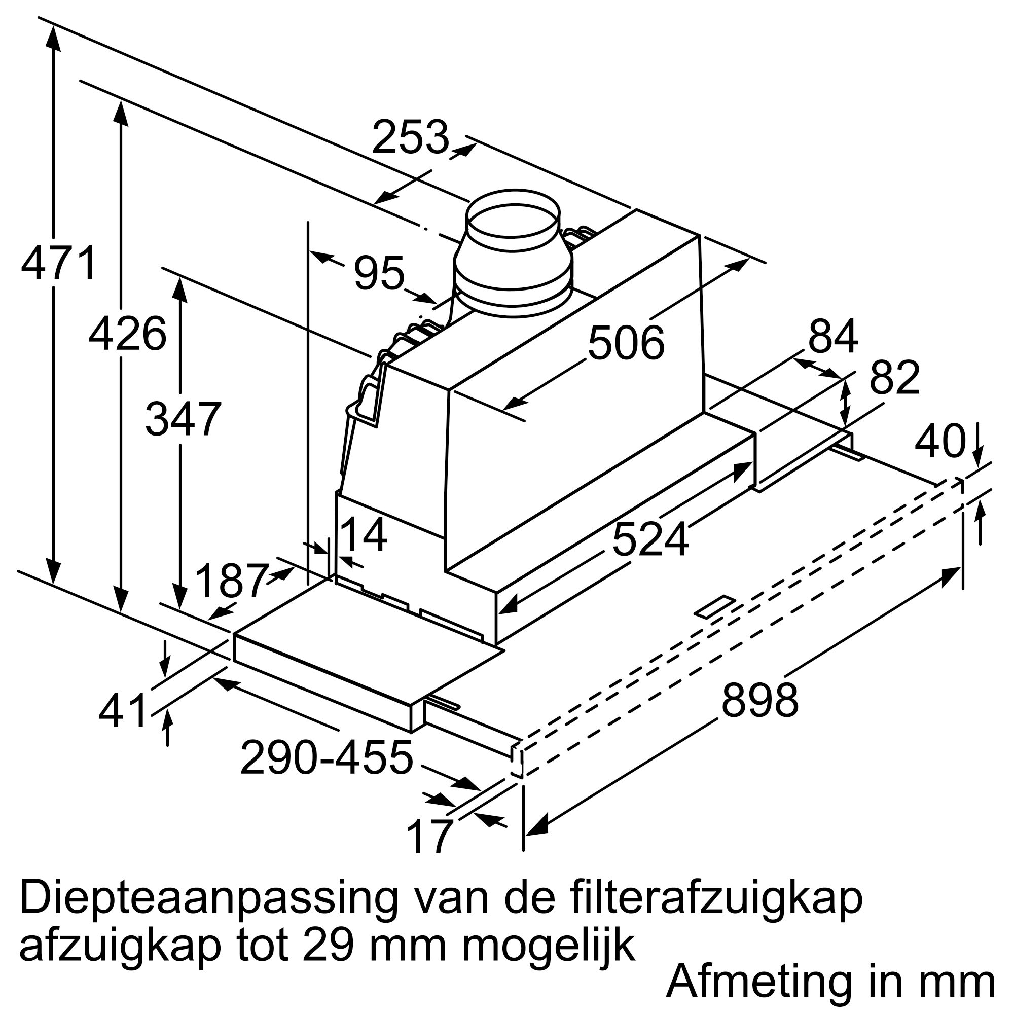 SIEMENS LI97SA531 IQ300 telescopische dampkap - 90cm