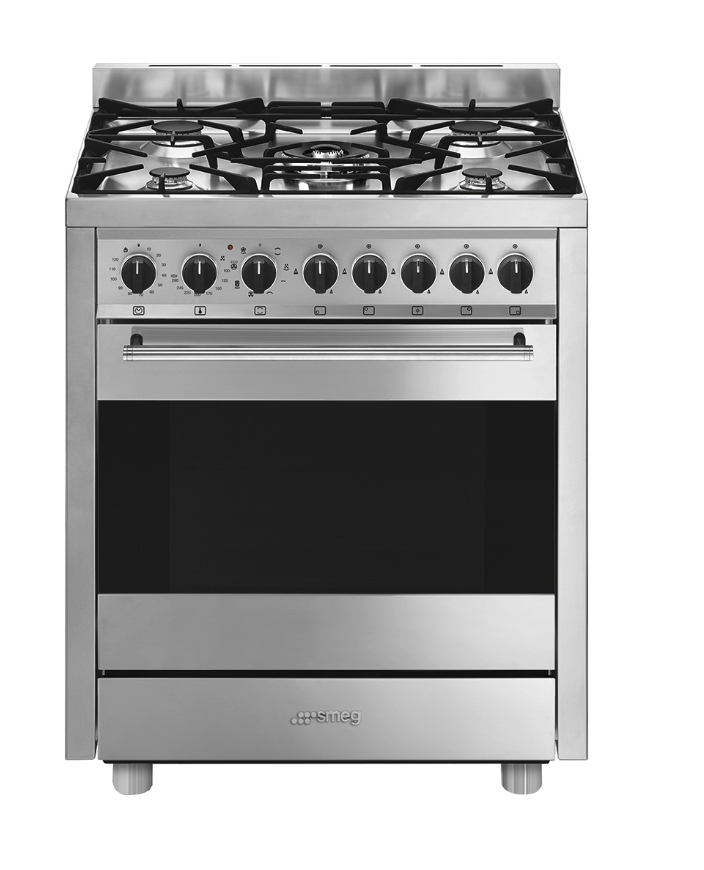 SMEG B71GMX2 fornuis met gaskookplaat - 70cm SMEG B71GMX2 fornuis met gaskookplaat - 70cm