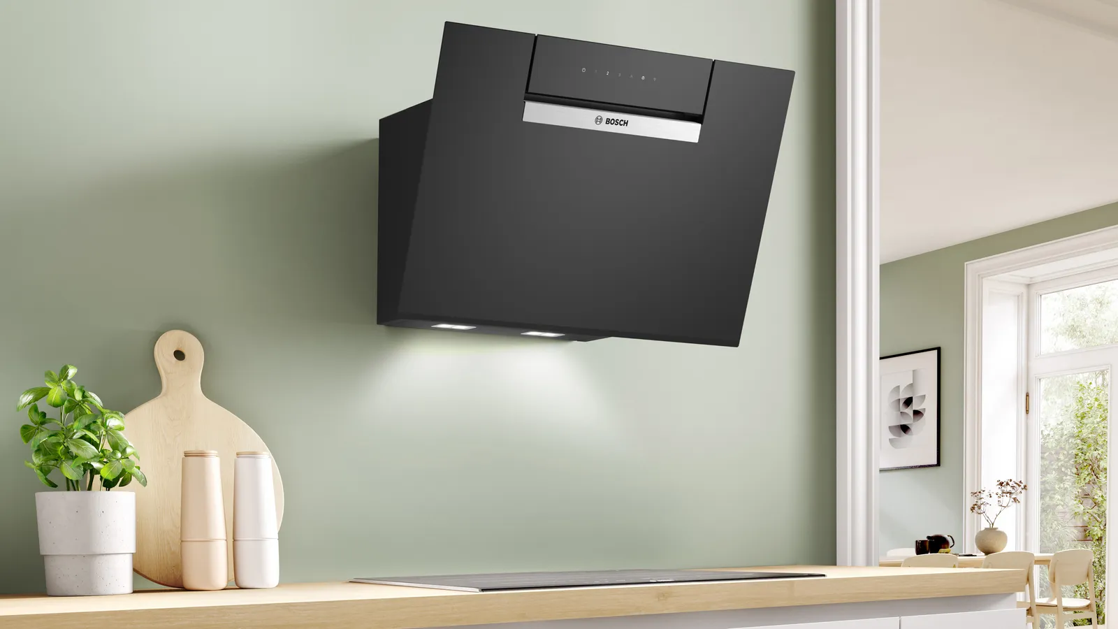 BOSCH DWK67FN60 SERIE 4 headfree dampkap - 60cm