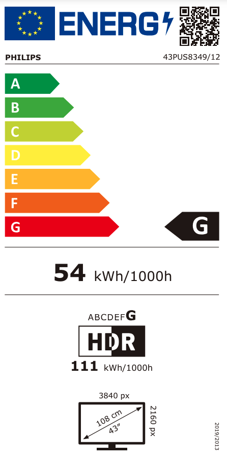 PHILIPS 43PUS8349/12 televisie 4K UHD - 43''