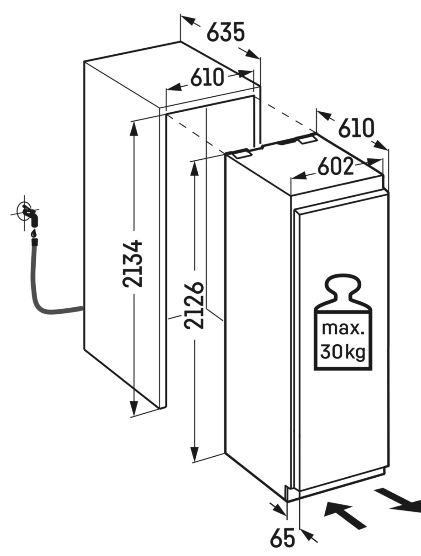 LIEBHERR MONOLITH ERBDI967120617 koelkast zonder vriesvak - 213cm LIEBHERR MONOLITH ERBDI967120617 koelkast zonder vriesvak - 213cm