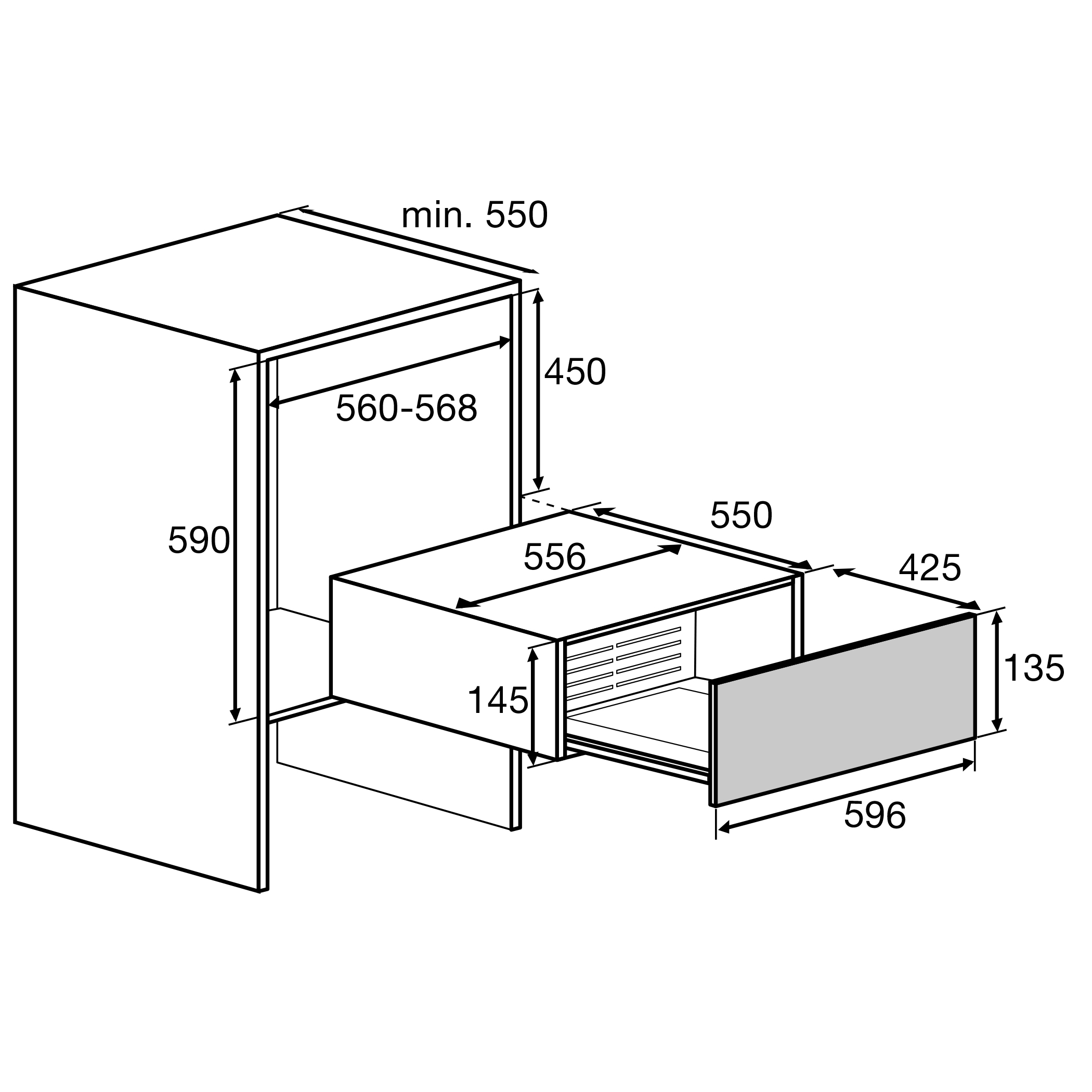 ATAG WD1785M warmhoudlade - 15cm ATAG WD1785M warmhoudlade - 15cm