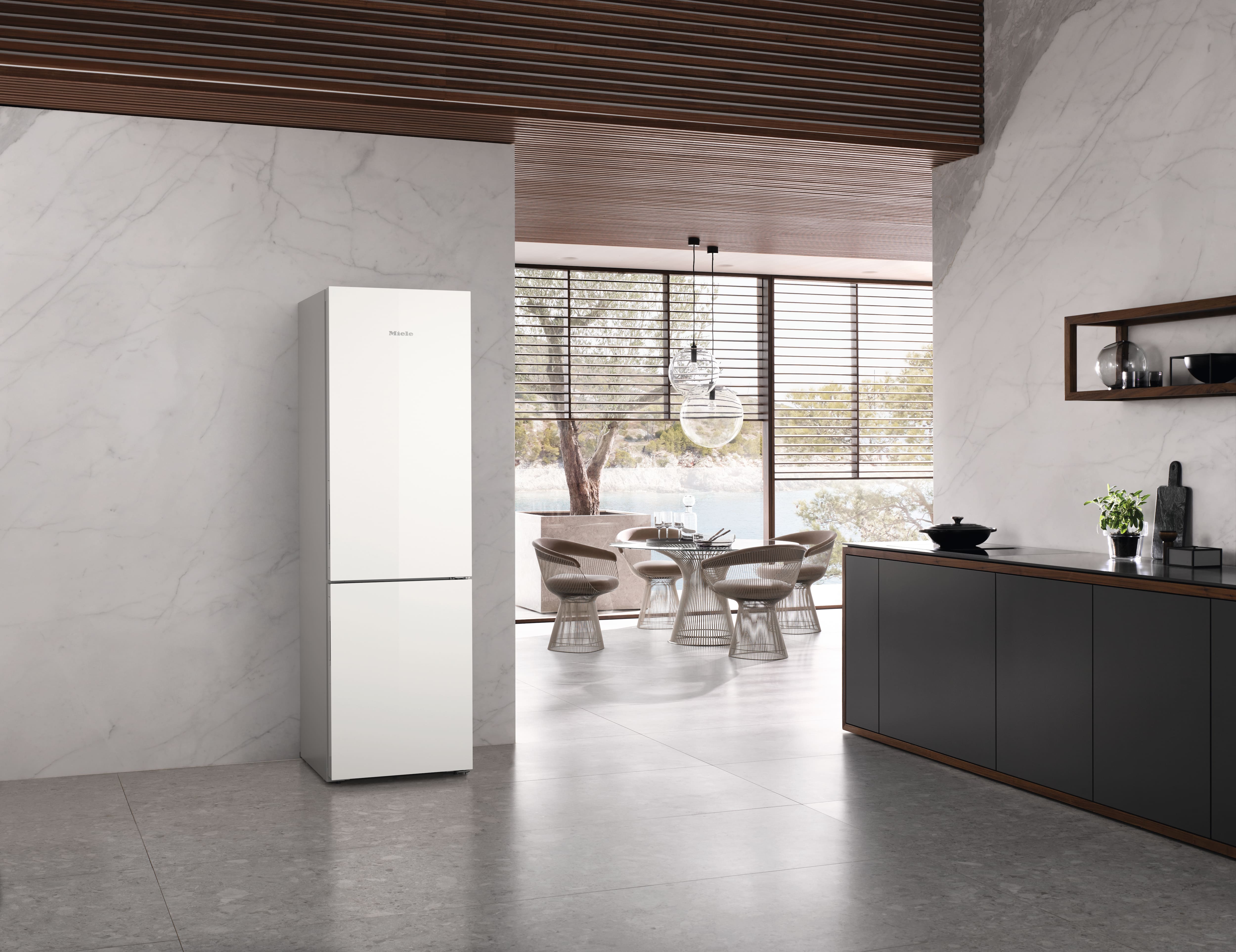 MIELE KFN4898ADBRWS vrijstaande koel-/vriescombinatie - 201cm