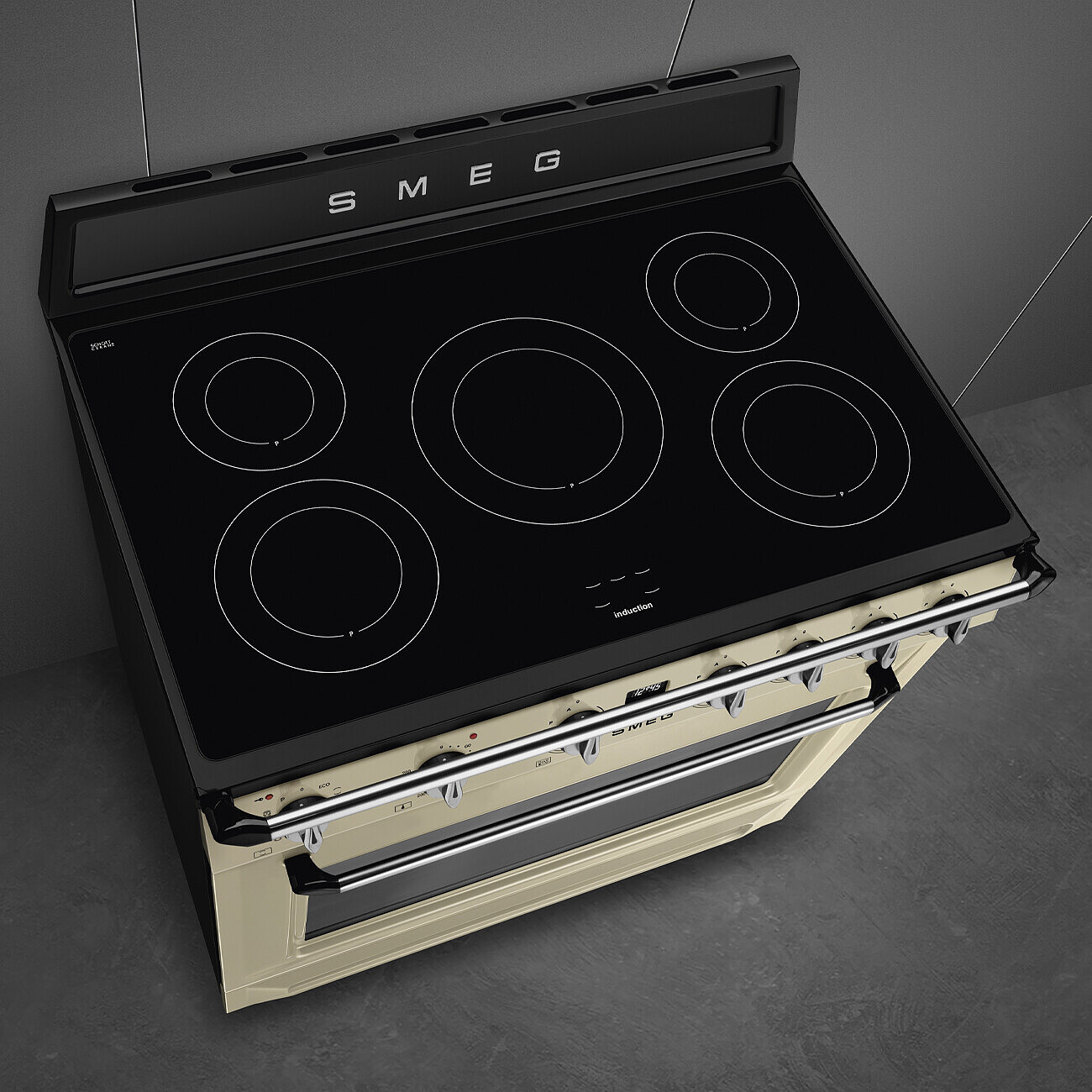 SMEG TR90IPP fornuis met inductie kookplaat - 90cm SMEG TR90IPP fornuis met inductie kookplaat - 90cm