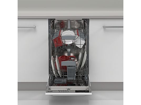 SHARP QWNS14I49EXEU vaatwasser volledig integreerbaar SHARP QWNS14I49EXEU vaatwasser volledig integreerbaar