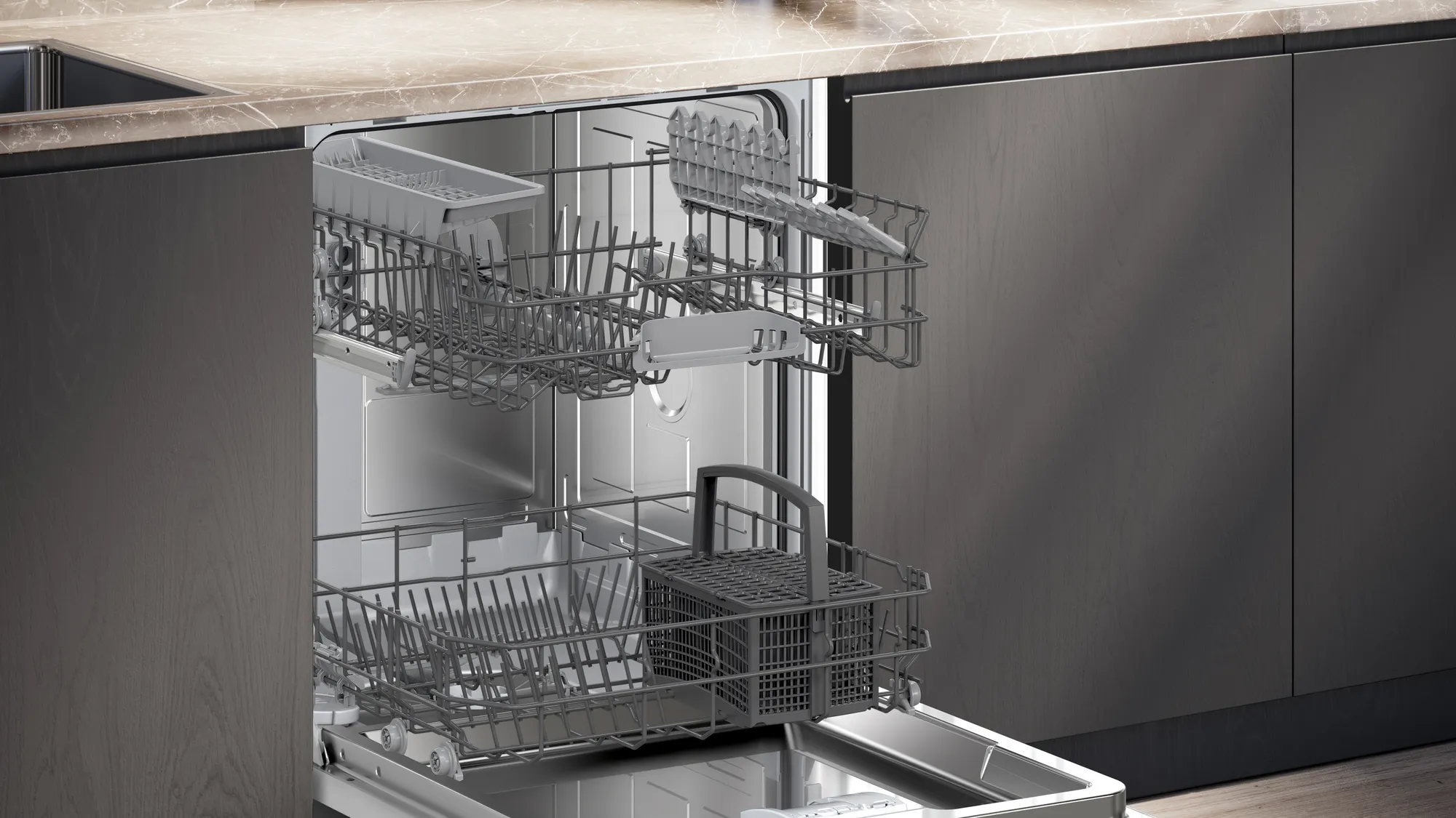 SIEMENS SN73HX04TE IQ300 vaatwasser volledig integreerbaar