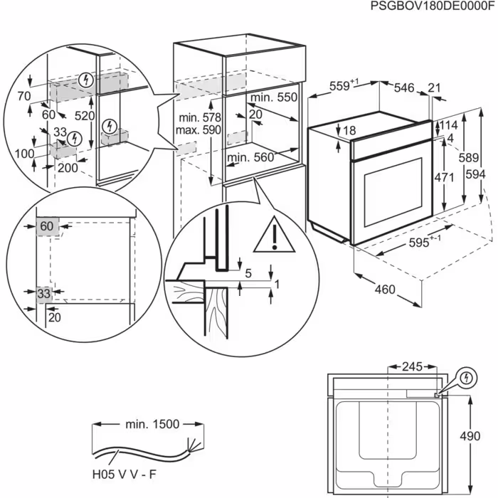 AEG TP9SB831AT 9000 multifunctionele oven met stoom - 60cm AEG TP9SB831AT 9000 multifunctionele oven met stoom - 60cm