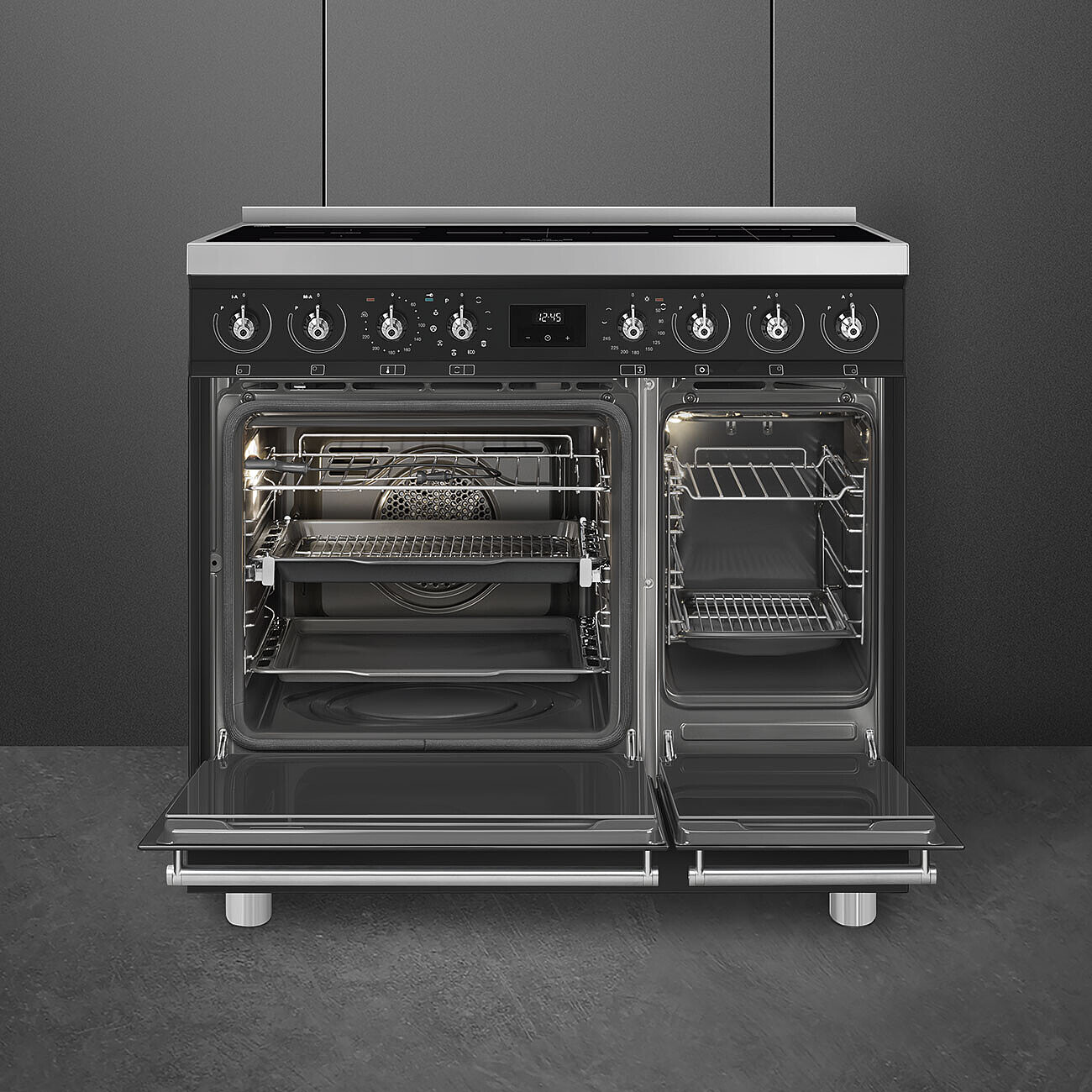 SMEG C92IPMB2 fornuis met inductie kookplaat - 90cm