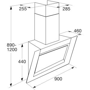 ATAG WS90292FM headfree dampkap - 90cm ATAG WS90292FM headfree dampkap - 90cm