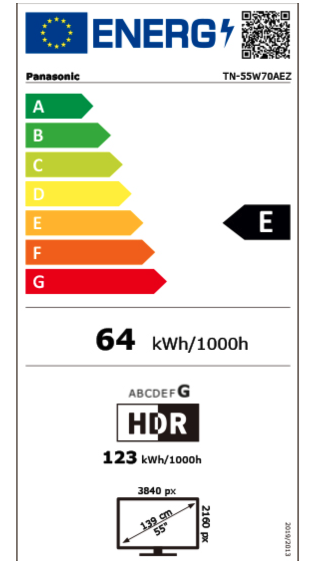 PANASONIC TN-55W70AEZ televisie 4K UHD - 55'' PANASONIC TN-55W70AEZ televisie 4K UHD - 55''