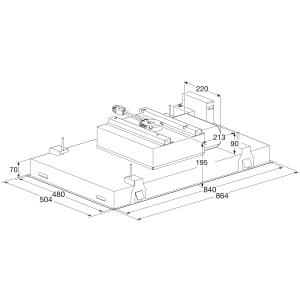 ATAG CU9095MX plafonddampkap - 90cm ATAG CU9095MX plafonddampkap - 90cm