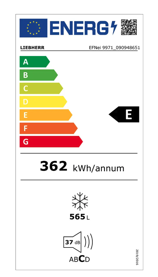 LIEBHERR MONOLITH EFNEI997120617 inbouw vriezer - 213cm LIEBHERR MONOLITH EFNEI997120617 inbouw vriezer - 213cm