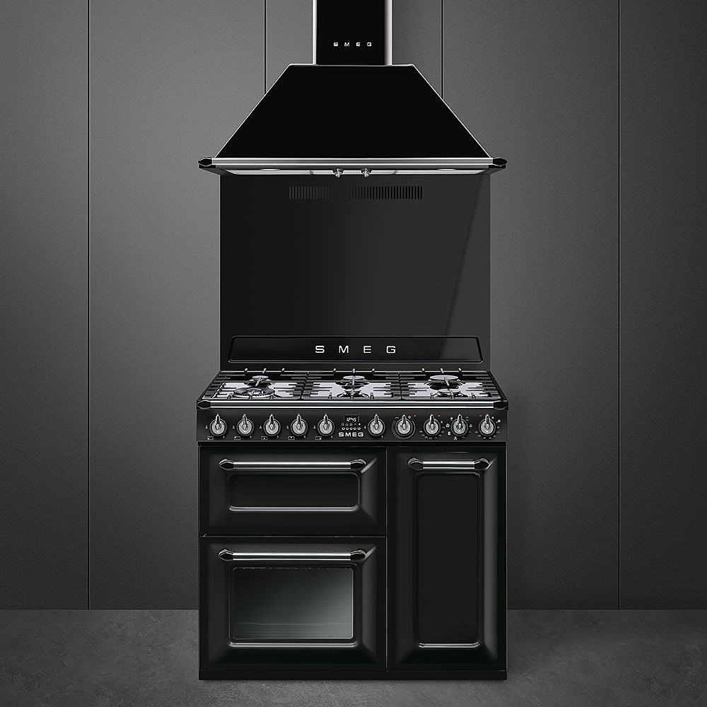 SMEG TR93BL fornuis met gaskookplaat - 90cm SMEG TR93BL fornuis met gaskookplaat - 90cm