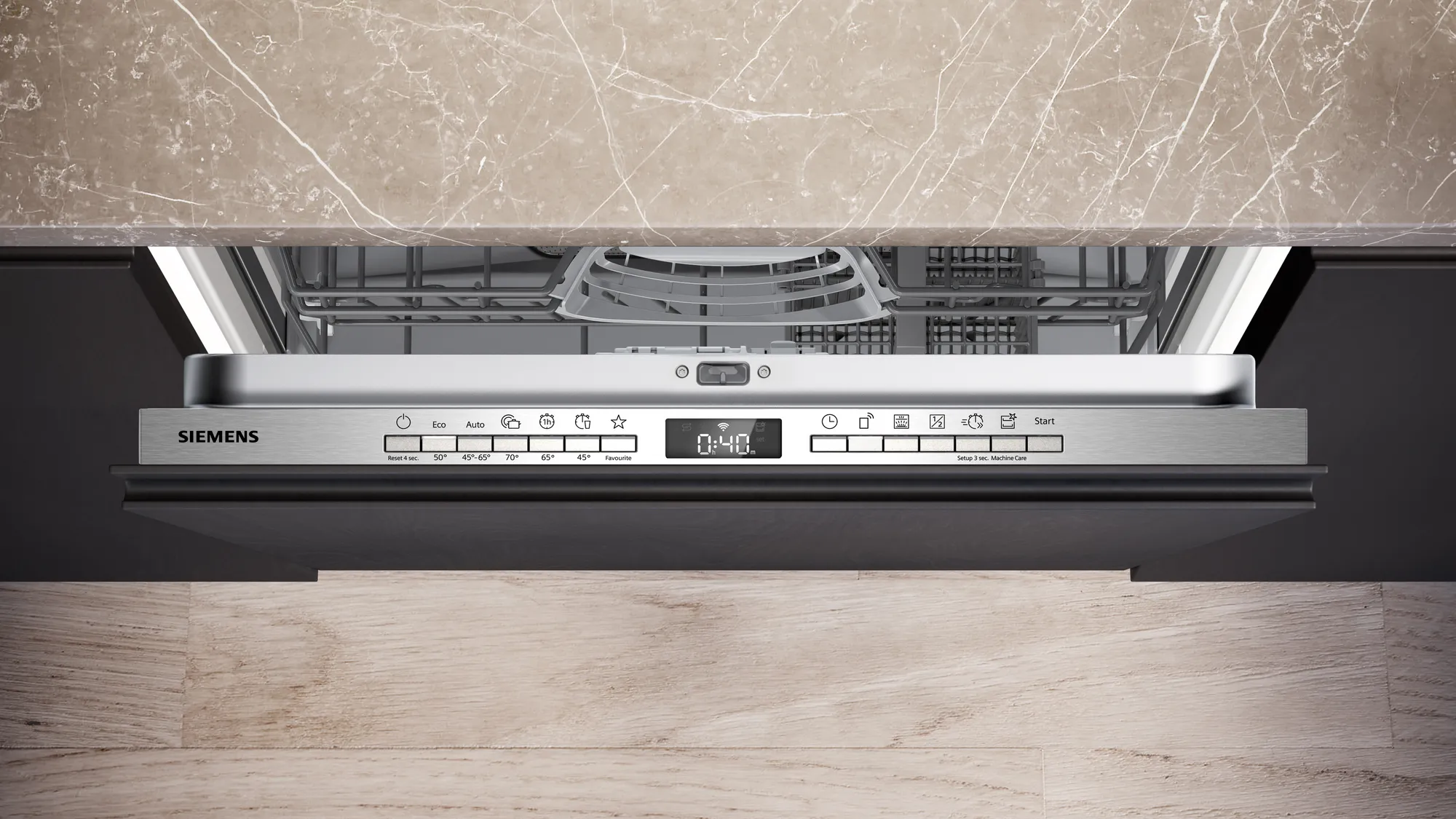 SIEMENS SN73HX04TE IQ300 vaatwasser volledig integreerbaar