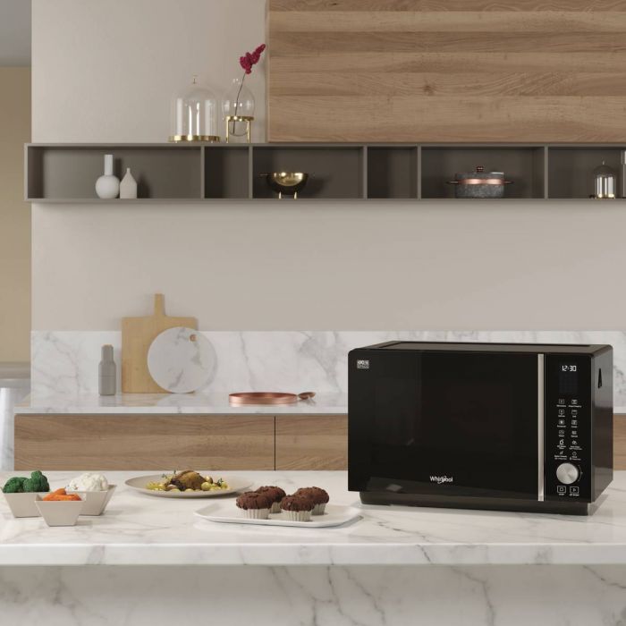 WHIRLPOOL MWSC9133SB vrijstaande microgolfoven - combi - 37cm