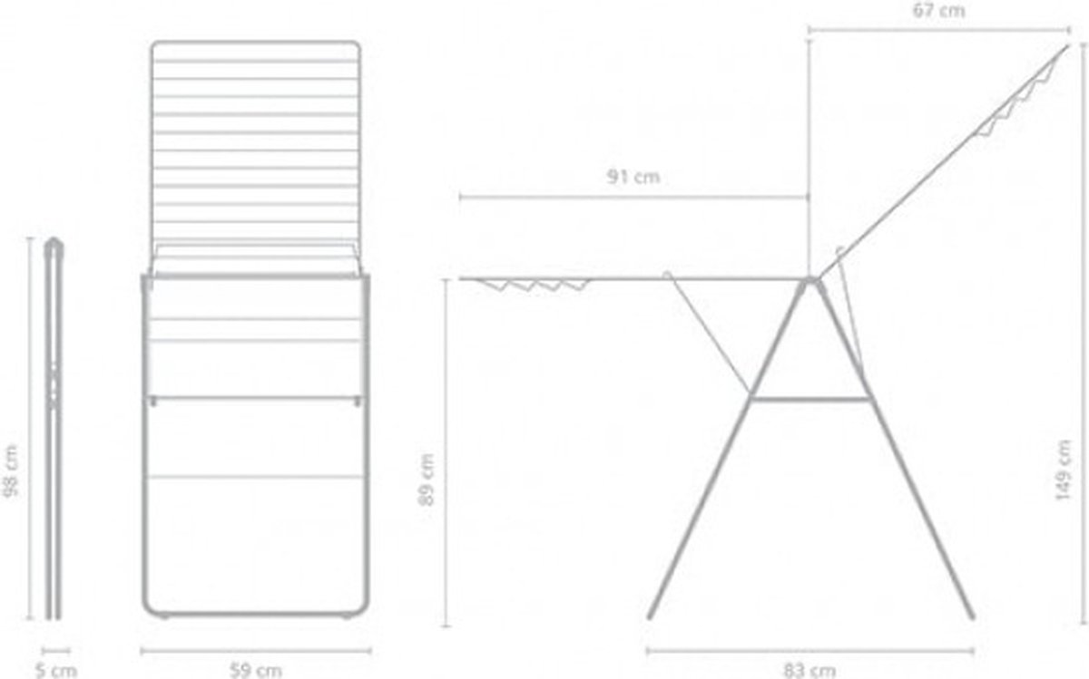 BRABANTIA 403446 droogrek BRABANTIA 403446 droogrek