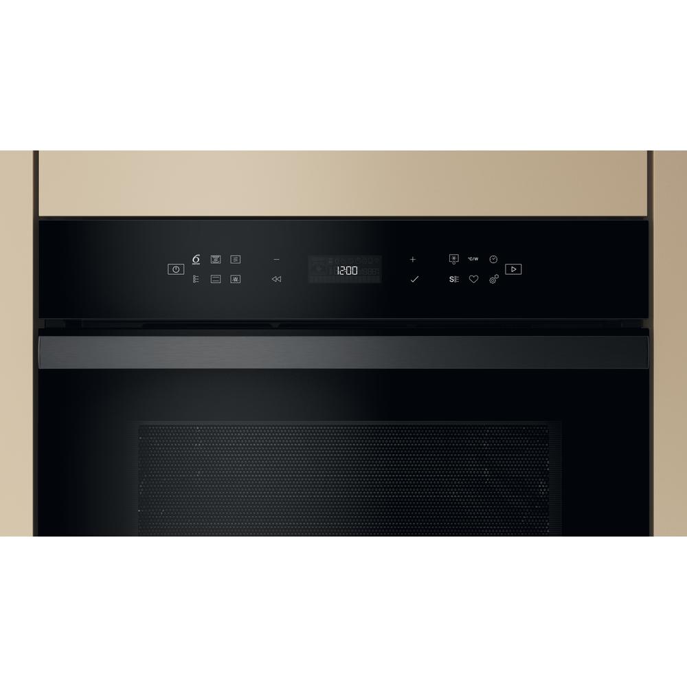 WHIRLPOOL WCW6O7HTB multifunctionele oven met microgolfoven - 45cm