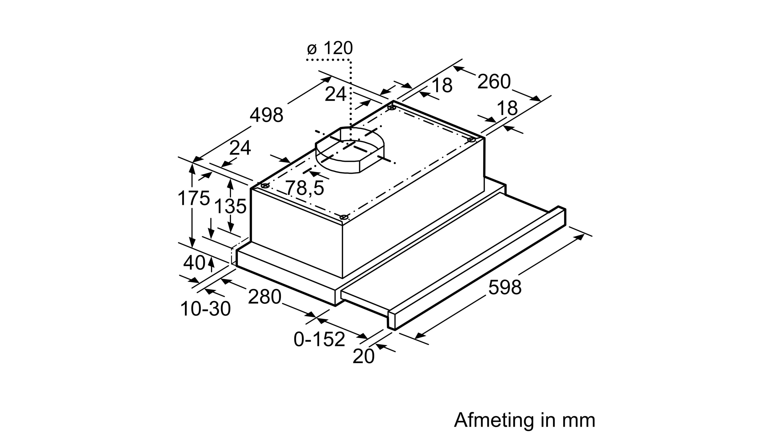 SIEMENS LI60OA521 IQ100 telescopische dampkap - 60cm SIEMENS LI60OA521 IQ100 telescopische dampkap - 60cm
