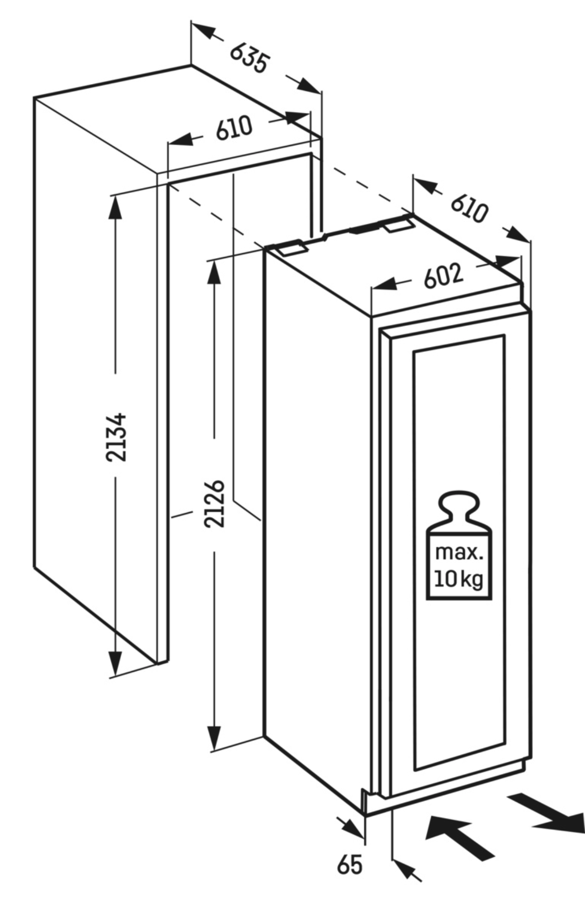 LIEBHERR MONOLITH EWPI967020 integreerbare wijnklimaatkast LIEBHERR MONOLITH EWPI967020 integreerbare wijnklimaatkast
