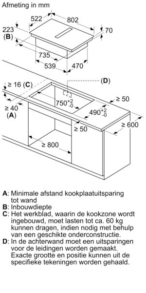 BOSCH PVQ811H26E SERIE 6 kookplaat met afzuiging - 80cm