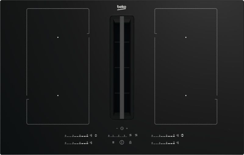 BEKO HIXI84700UP kookplaat met afzuiging - 80cm BEKO HIXI84700UP kookplaat met afzuiging - 80cm
