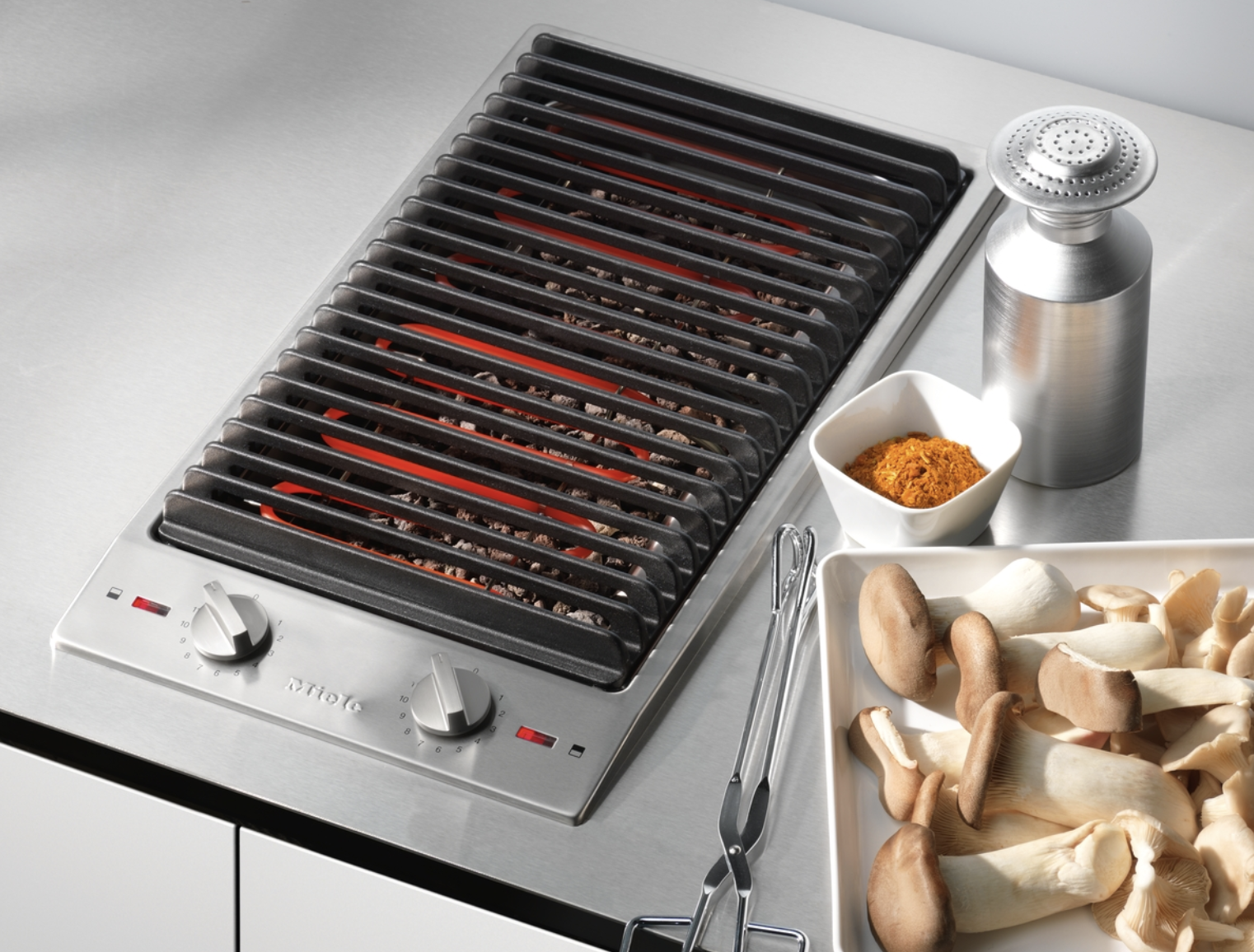 MIELE CS1312BG PROLINE grillplaat - domino MIELE CS1312BG PROLINE grillplaat - domino