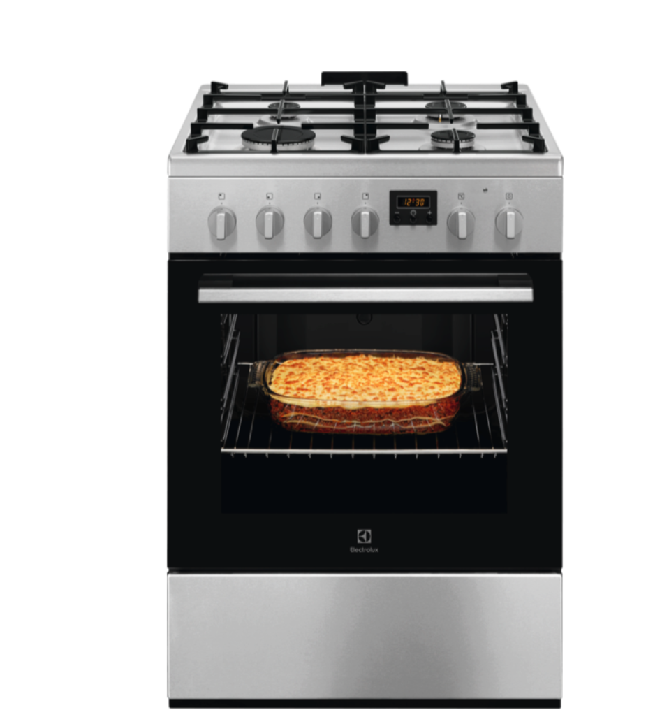 ELECTROLUX LKK640221X fornuis met gaskookplaat ELECTROLUX LKK640221X fornuis met gaskookplaat