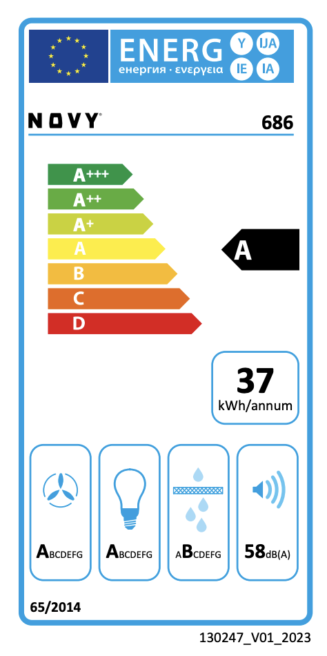 NOVY 686 Fusion telescopische dampkap - 90cm NOVY 686 Fusion telescopische dampkap - 90cm