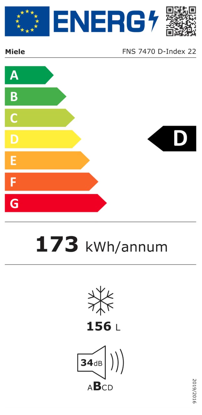 MIELE FNS7470D inbouw vriezer - 140cm MIELE FNS7470D inbouw vriezer - 140cm