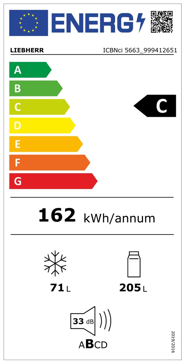 LIEBHERR ICBNC566320 koel-/vriescombinatie - 194cm LIEBHERR ICBNC566320 koel-/vriescombinatie - 194cm