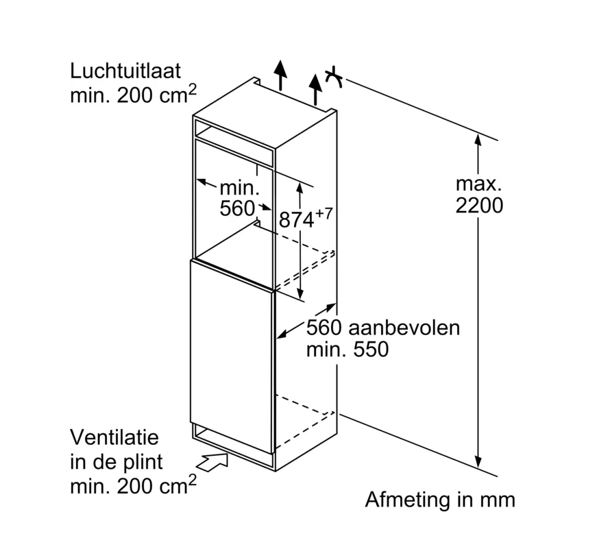 SIEMENS KI21R2FE1 IQ100 koelkast zonder vriesvak - 88cm SIEMENS KI21R2FE1 IQ100 koelkast zonder vriesvak - 88cm