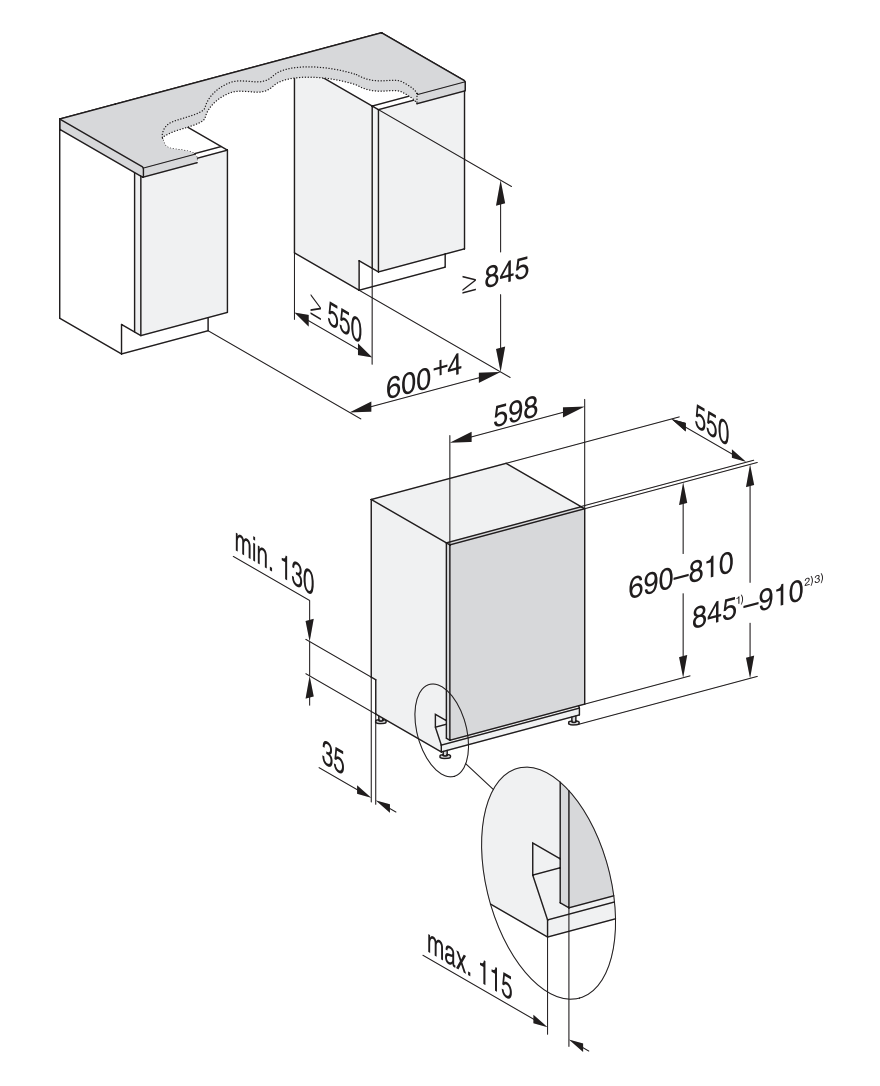 MIELE G7085SCVIXXLAUTODOSEDST vaatwasser volledig integreerbaar
