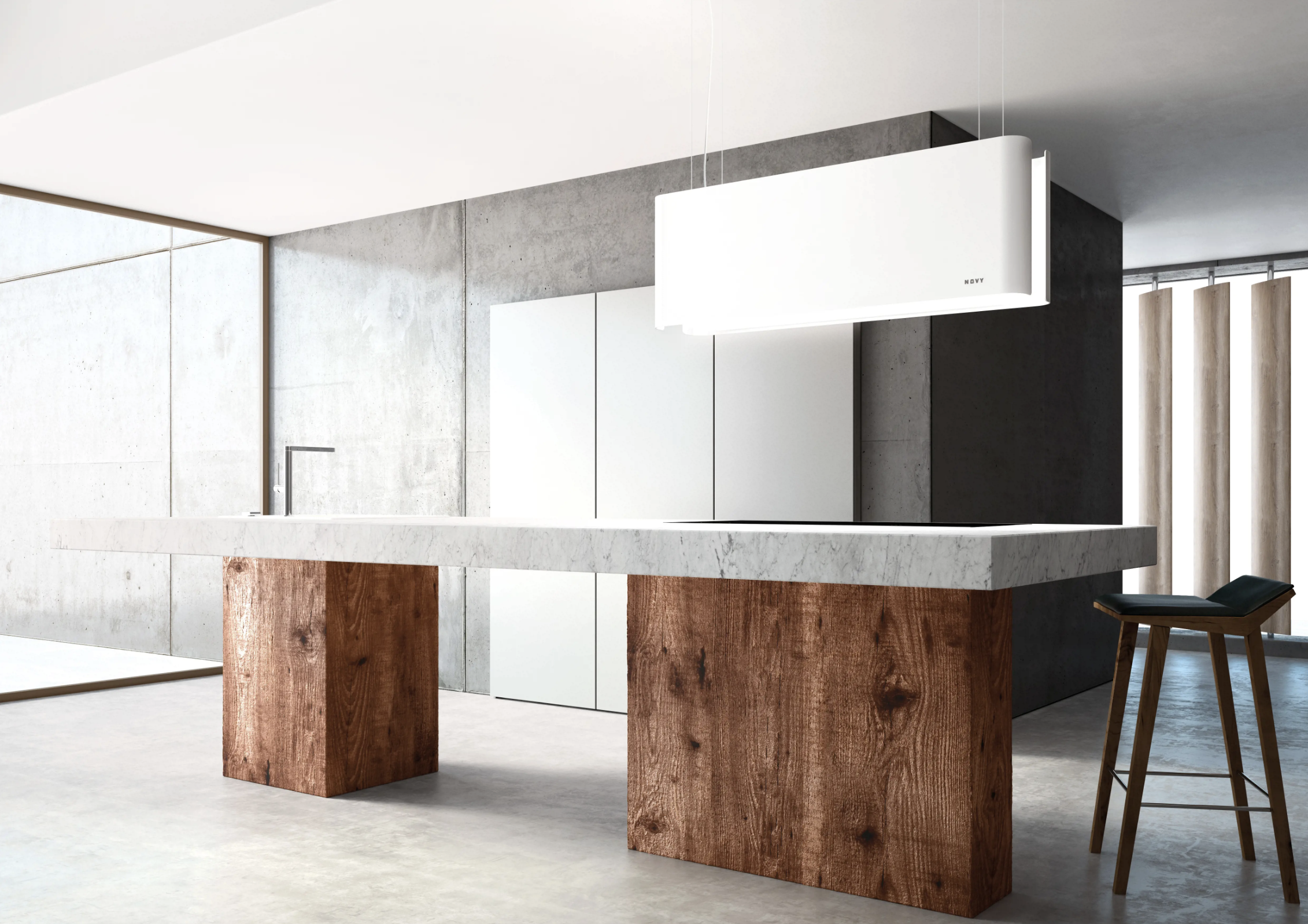 NOVY 7550 eilanddampkap - 108cm NOVY 7550 eilanddampkap - 108cm