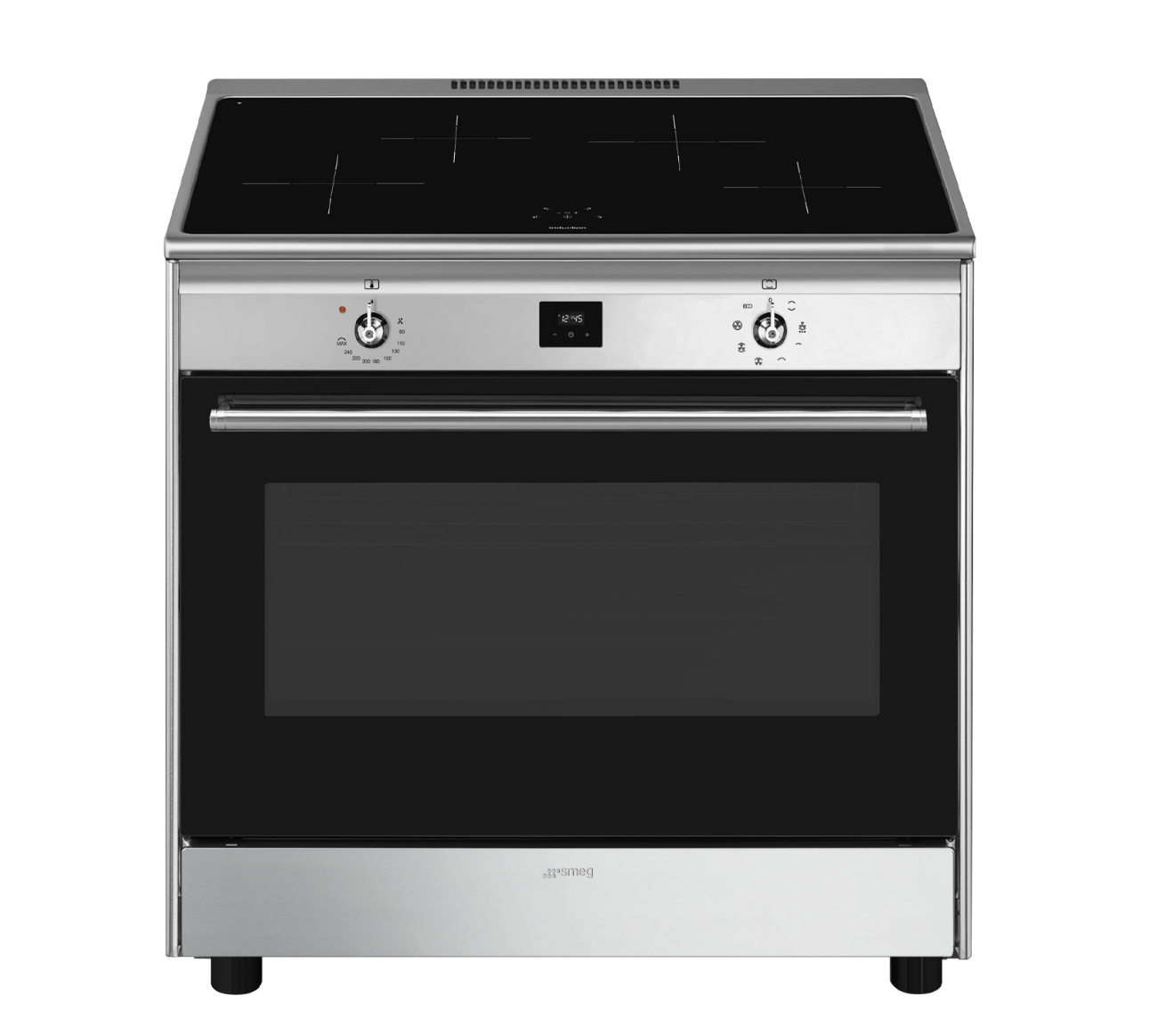 SMEG CG90CIXT fornuis met inductie kookplaat - 90cm SMEG CG90CIXT fornuis met inductie kookplaat - 90cm