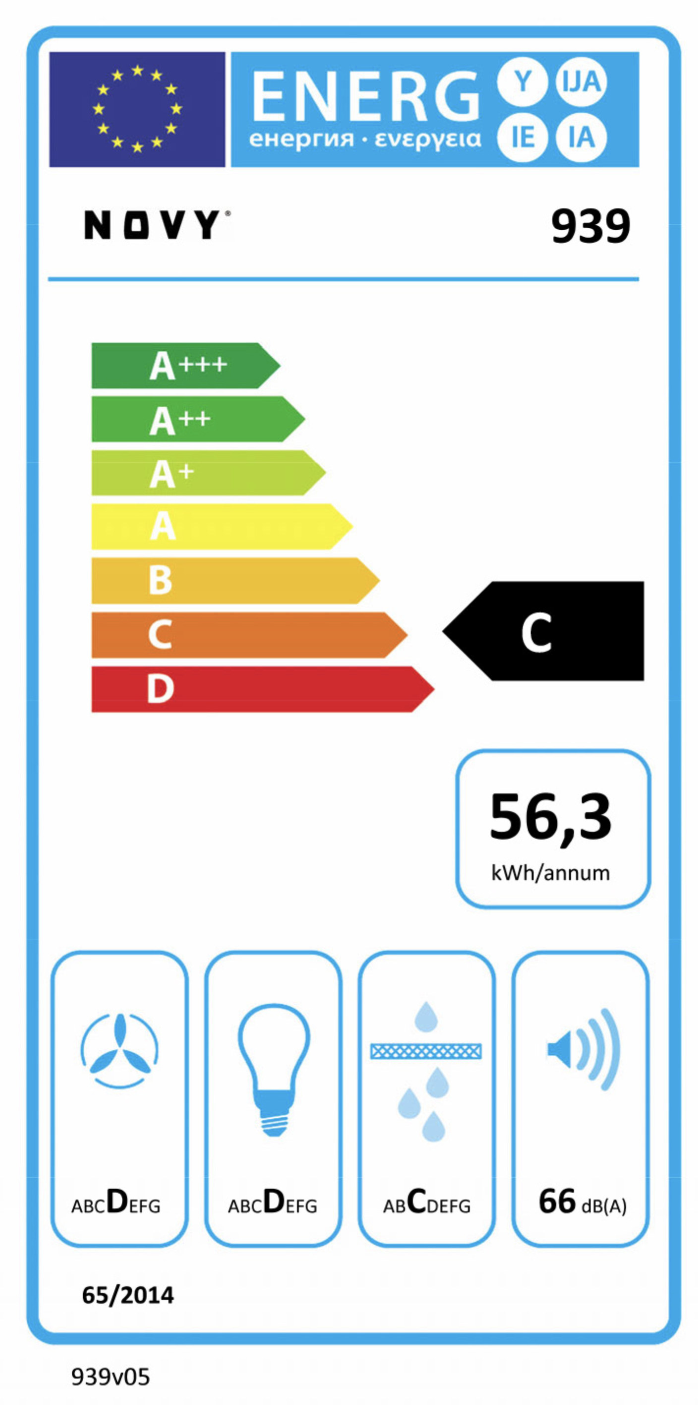 NOVY 939 onderbouw dampkap - 90cm NOVY 939 onderbouw dampkap - 90cm