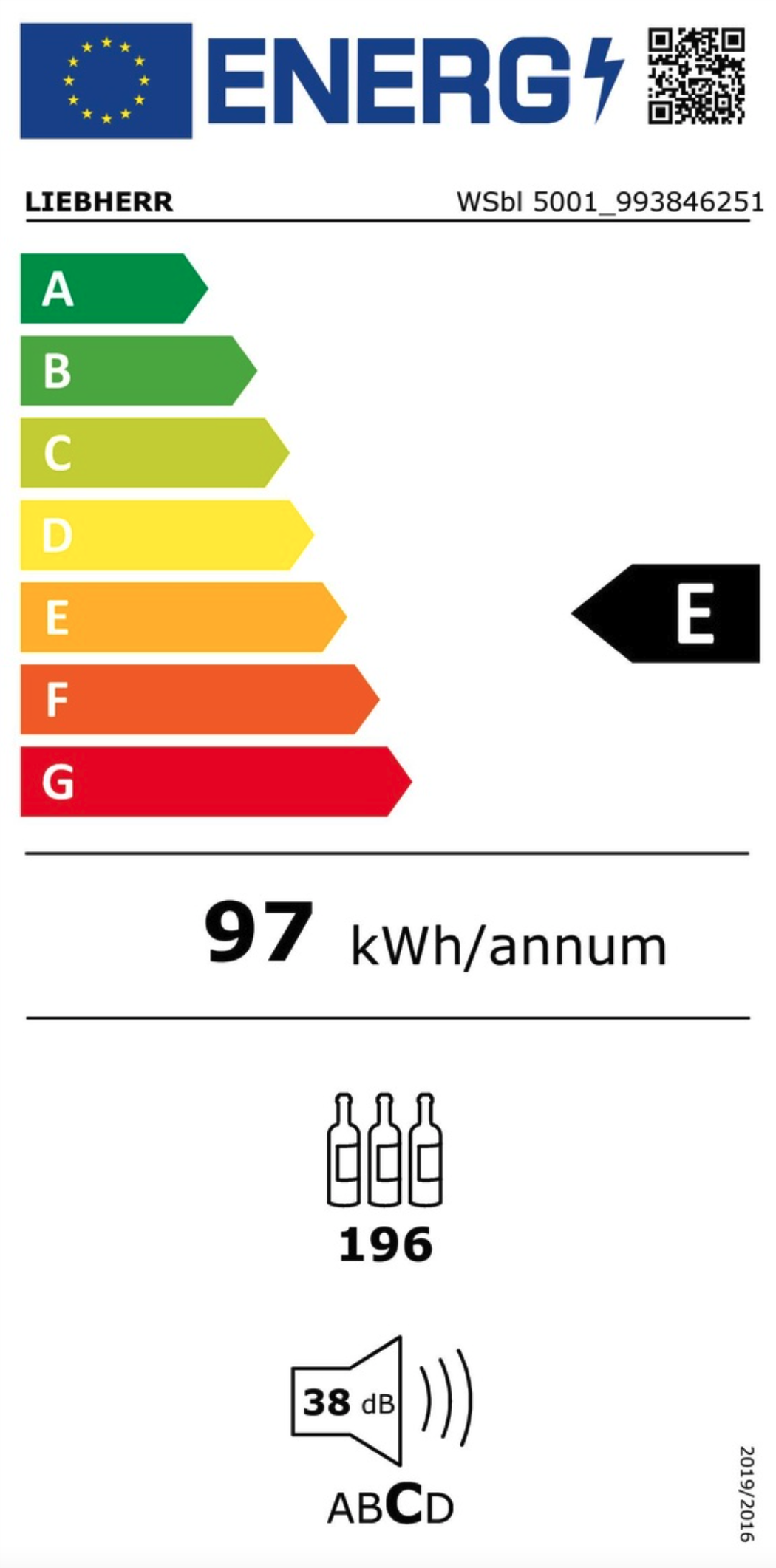 LIEBHERR WSBL500120 vrijstaande wijnkoelkast LIEBHERR WSBL500120 vrijstaande wijnkoelkast